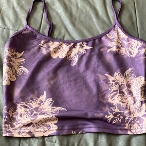 Floral Purple Camisole Top
